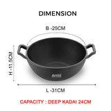 Cast Iron Dosa Tawa Pan/ Dosa Kallu/ Chapati Tawa/ Roti Iron Tawa dimension Pre-Seasoned Cookware 