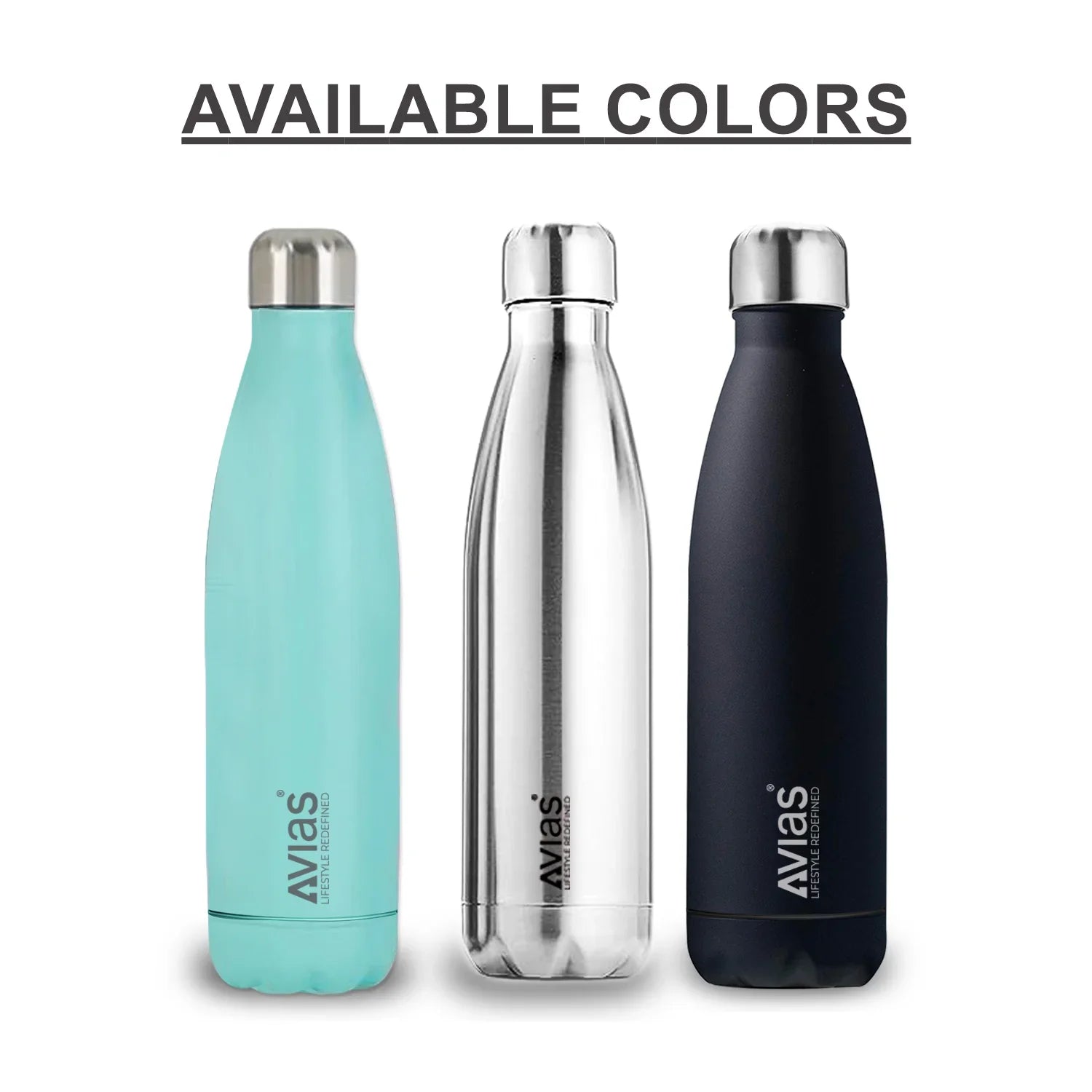 Evita premium stainless steel Vacuum Insulated Flask Water Bottle all colors