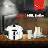 AVIAS Stainless Steel Milk Boiler/Milk pot/ Milk Cooker with lid for fresh milk