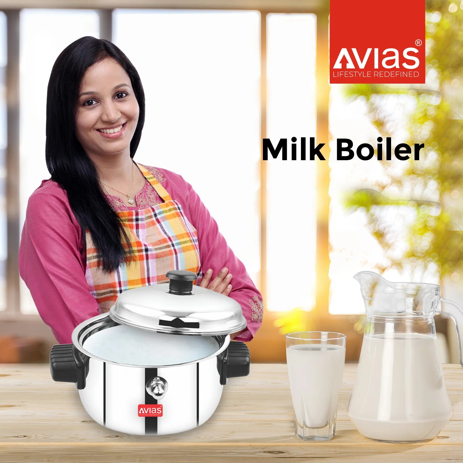 AVIAS Stainless Steel Milk Boiler/ Milk pot with Lid – Avias world