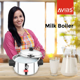 AVIAS Stainless Steel Milk Boiler/Milk pot/ Milk Cooker with lid for kitchen