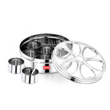 AVIAS stainless steel Petal spice box with see-through lid open