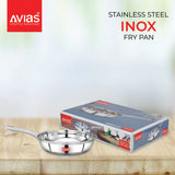 AVIAS Inox IB stainless steel Frypan package