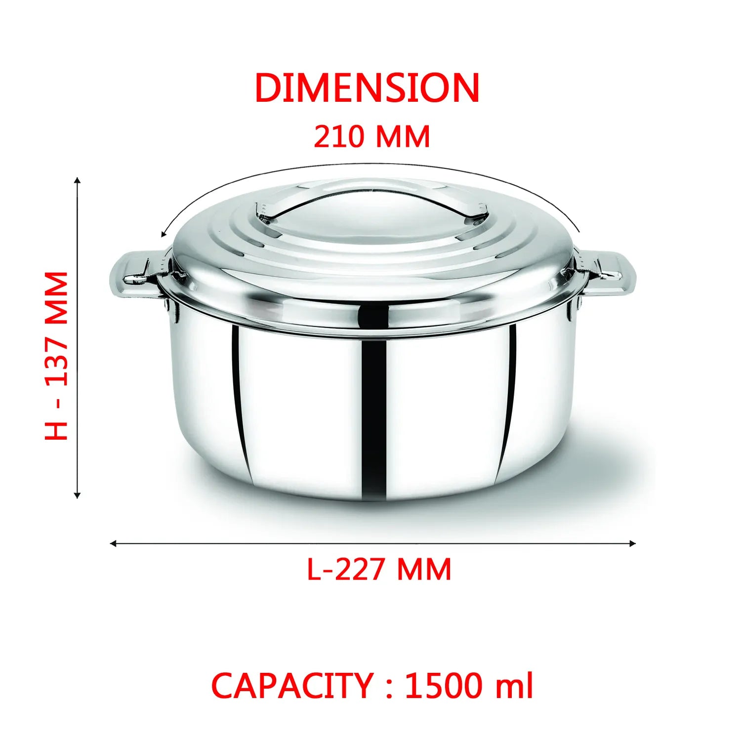 AVIAS Platinox Combo I Platina Premium casserole 1500ml