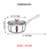 AVIAS Inox IB stainless Steel Saucepan 14 cm