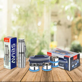 AVIAS Office Combo - Freshia H4 Lunch box & Premia SS Bottle 1000ml package