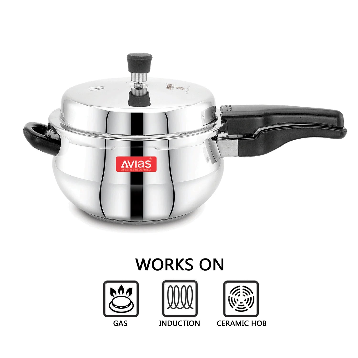AVIAS Avanti Handi high-quality stainless steel pressure cooker compatibility