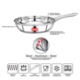 AVIAS Inox IB stainless steel Frypan features and compatibility