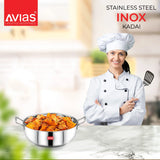  AVIAS Inox IB stainless steel kadai High Quality Stainless Steel for cooking
