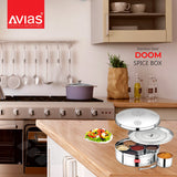  AVIAS Dome stainless steel spice box for the kitchen to store spices