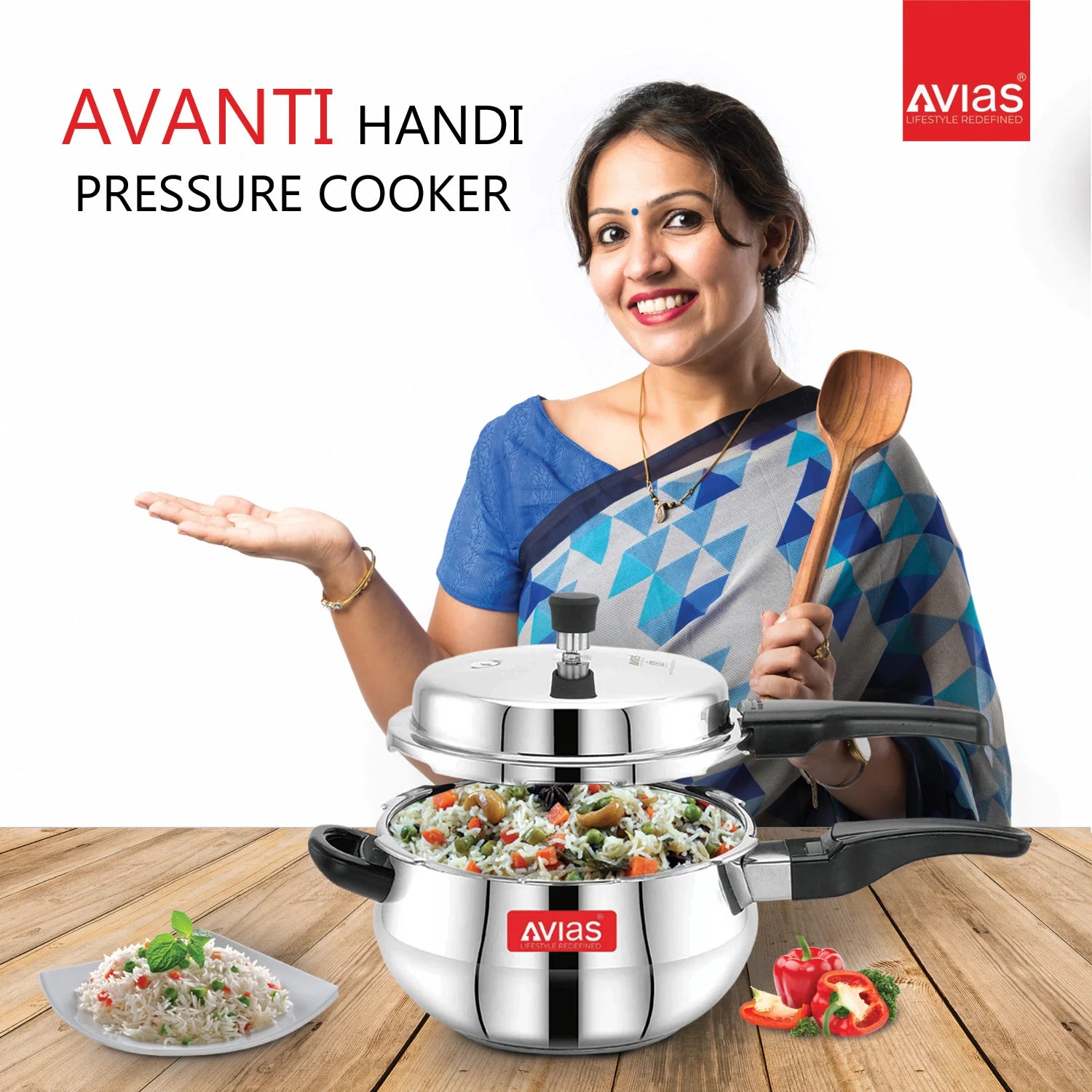 AVIAS Avanti Handi high-quality stainless steel pressure cooker for cooking quality food