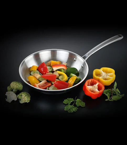 AVIAS Riara premium stainless steel Triply Fry pan/ skillet