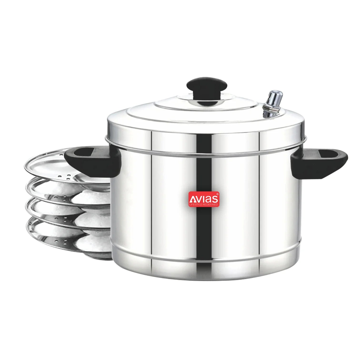 AVIAS stainless steel Idly cooker/ idly maker/ idly pot with Bakelite handles