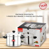 AVIAS stainless steel Idly cooker/ idly maker/ idly pot with Bakelite handles package