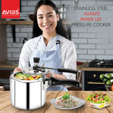 Ceres stainless steel premium pressure cooker Inner lid for best food preparation.