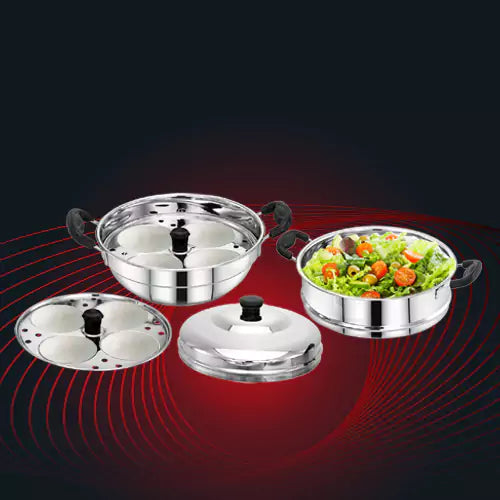 Avias Altroz stainless steel Idly pot with steamer | Idly cooker