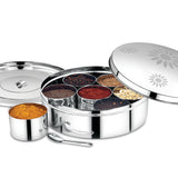 Dome stainless steel spice box, Masala dabba