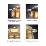AVIAS Riara Gold Premium Stainless steel casserole other features