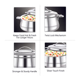 AVIAS Riara Silver Premium Stainless steel casserole features
