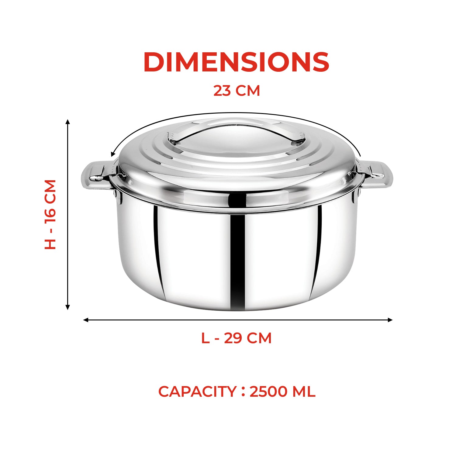 2.5L casserole