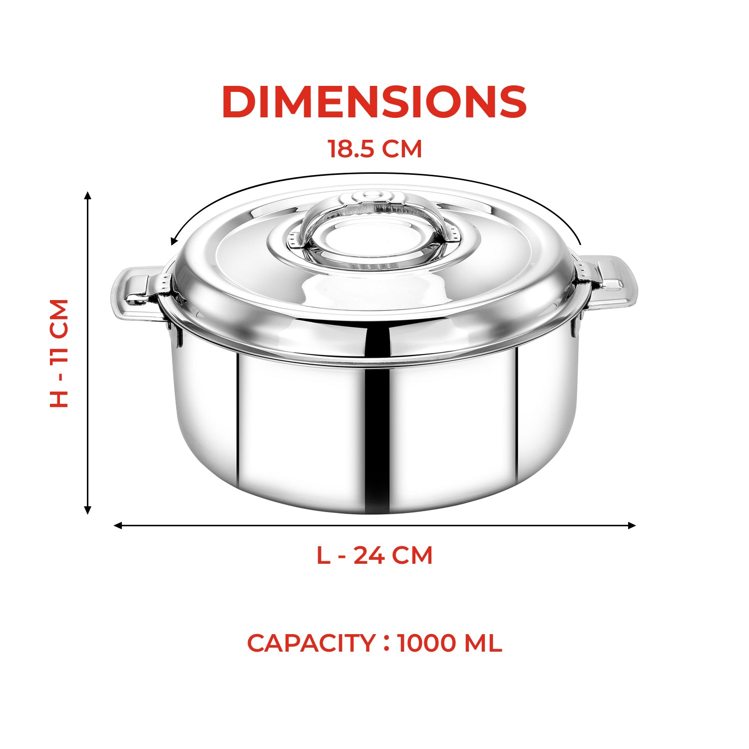 1000ml casserole